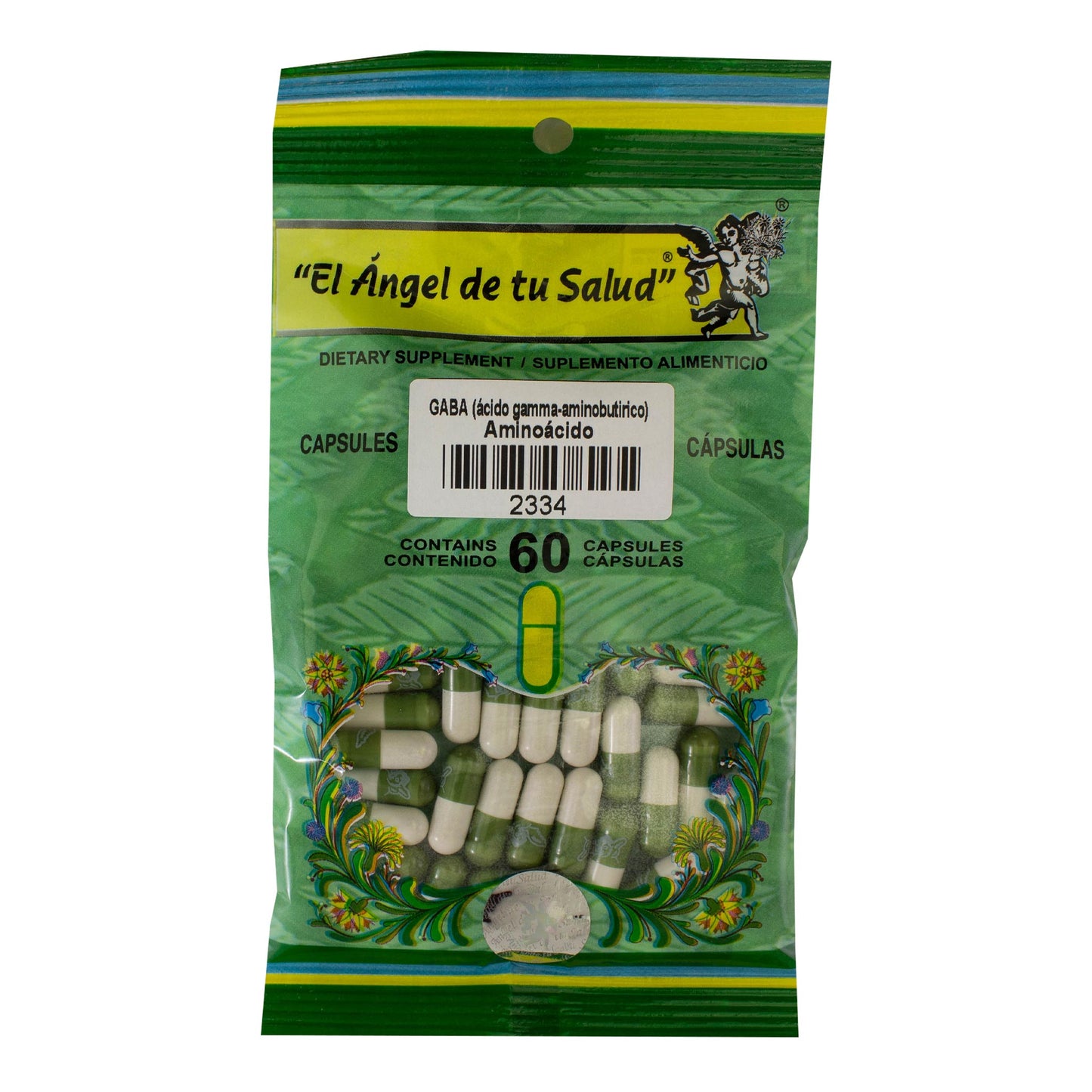 GABA ™ Cápsula dura bolsa verde 60