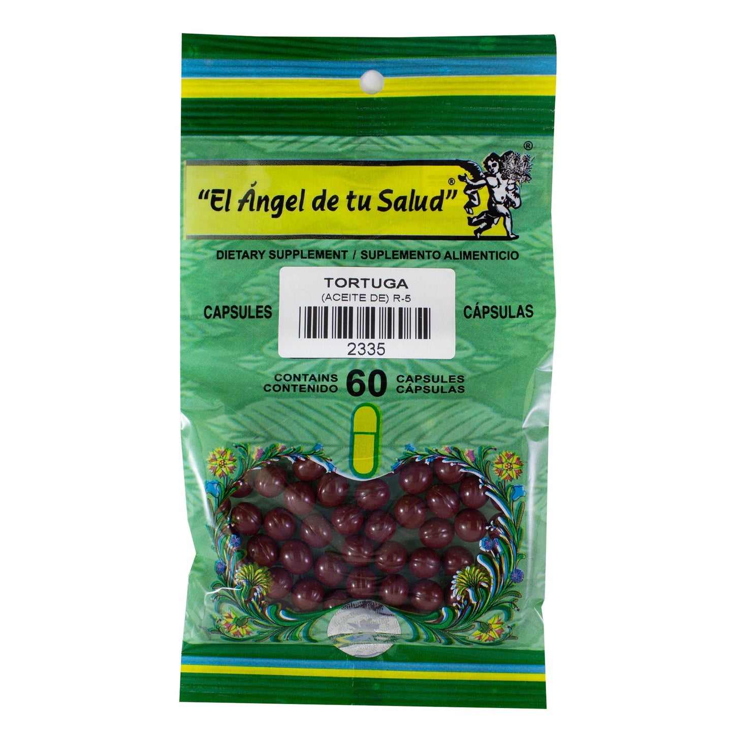 TORTUGA aceite ™ Cápsula blanda bolsa verde 60