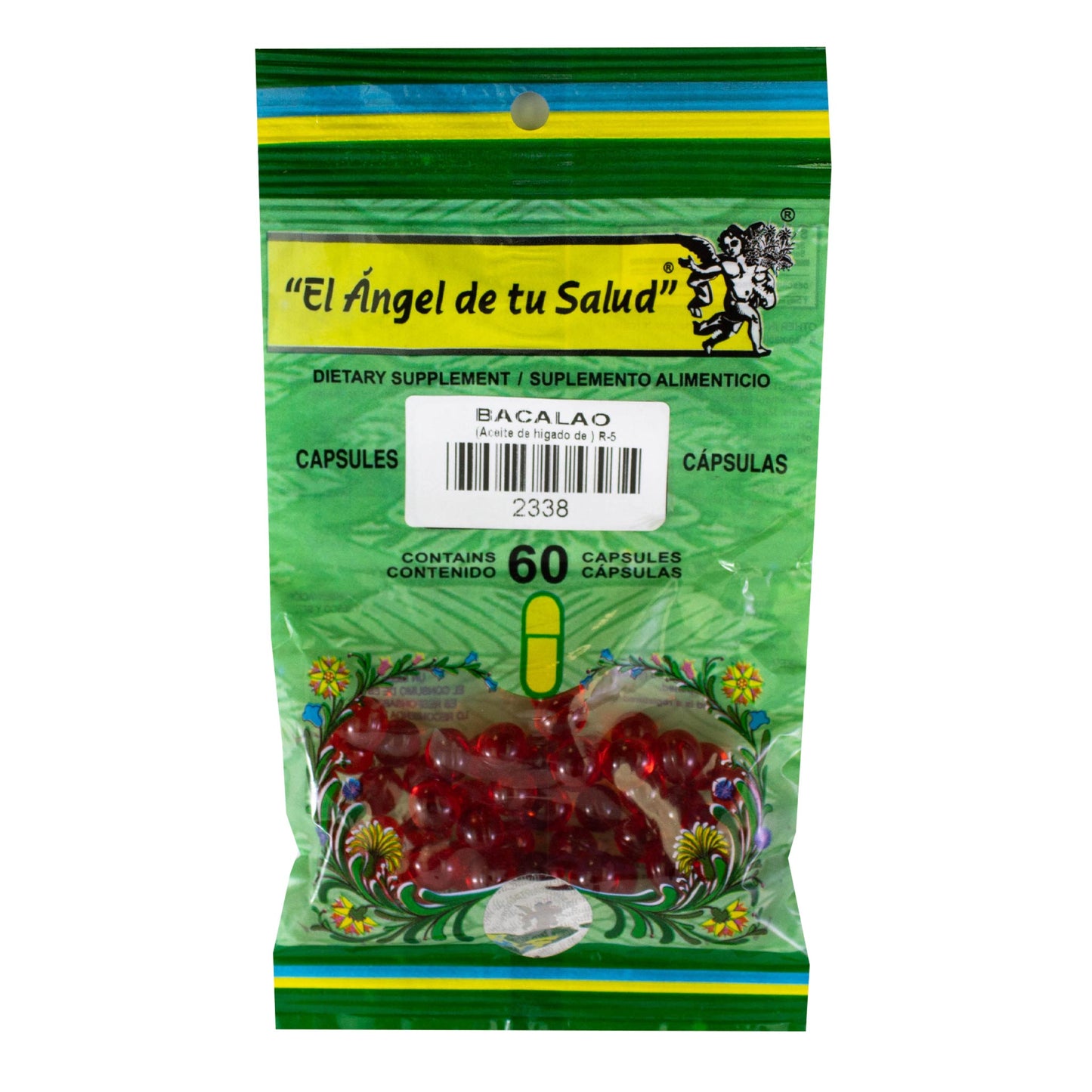 BACALAO Aceite ™ Cápsula blanda bolsa verde 60u NIÑOS