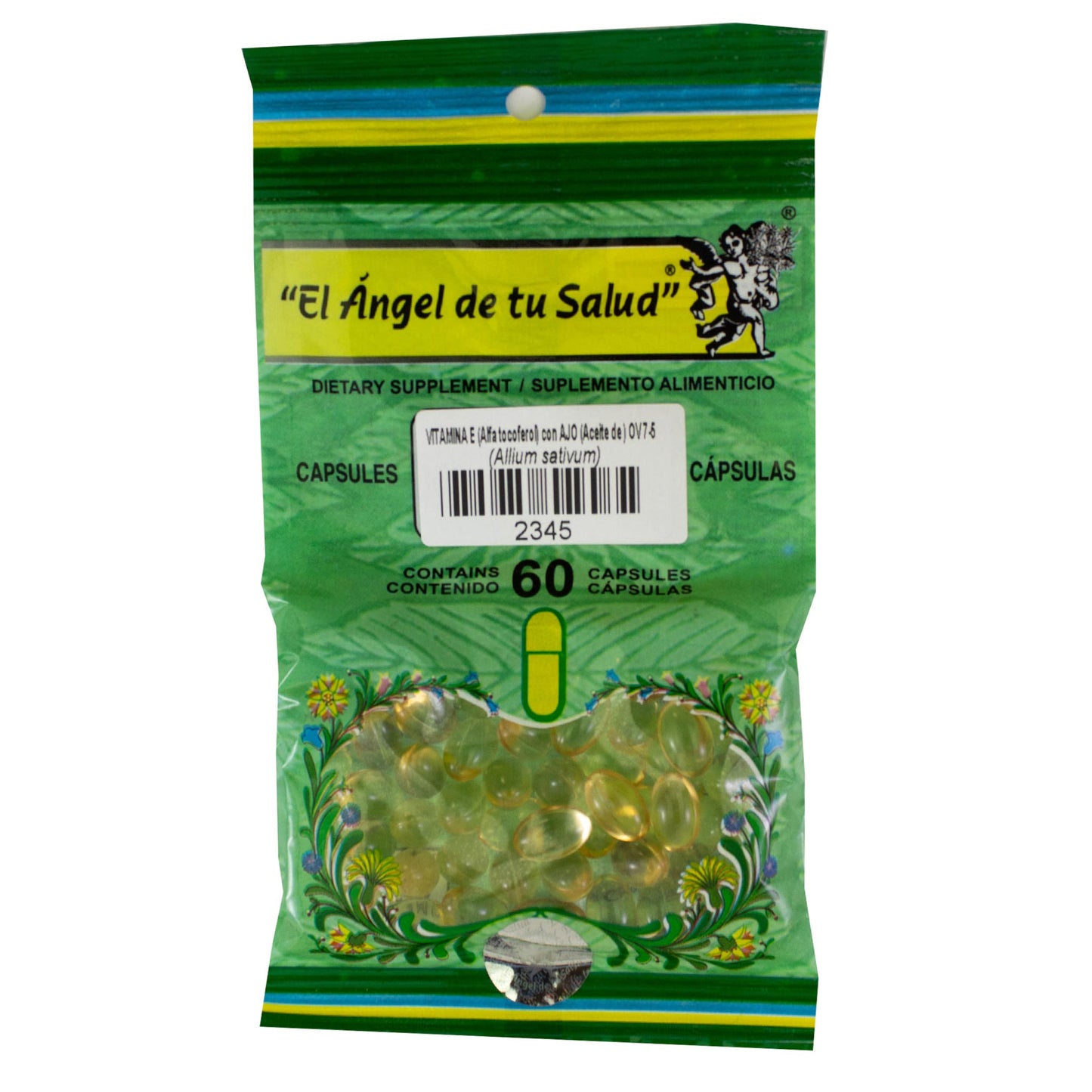 AJO con VITAMINA E ™ Cápsula blanda bolsa verde 60