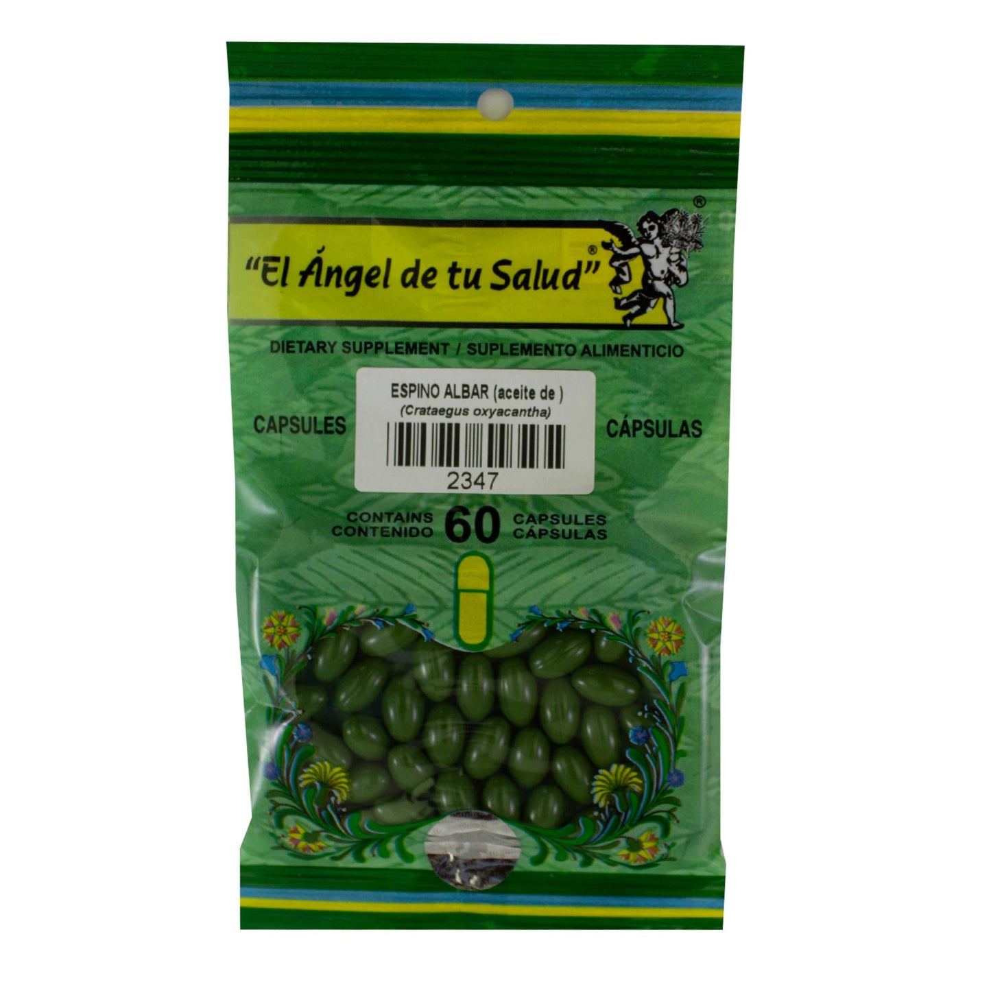 ESPINO ALBAR Aceite ™ Cápsula blanda bolsa verde 60