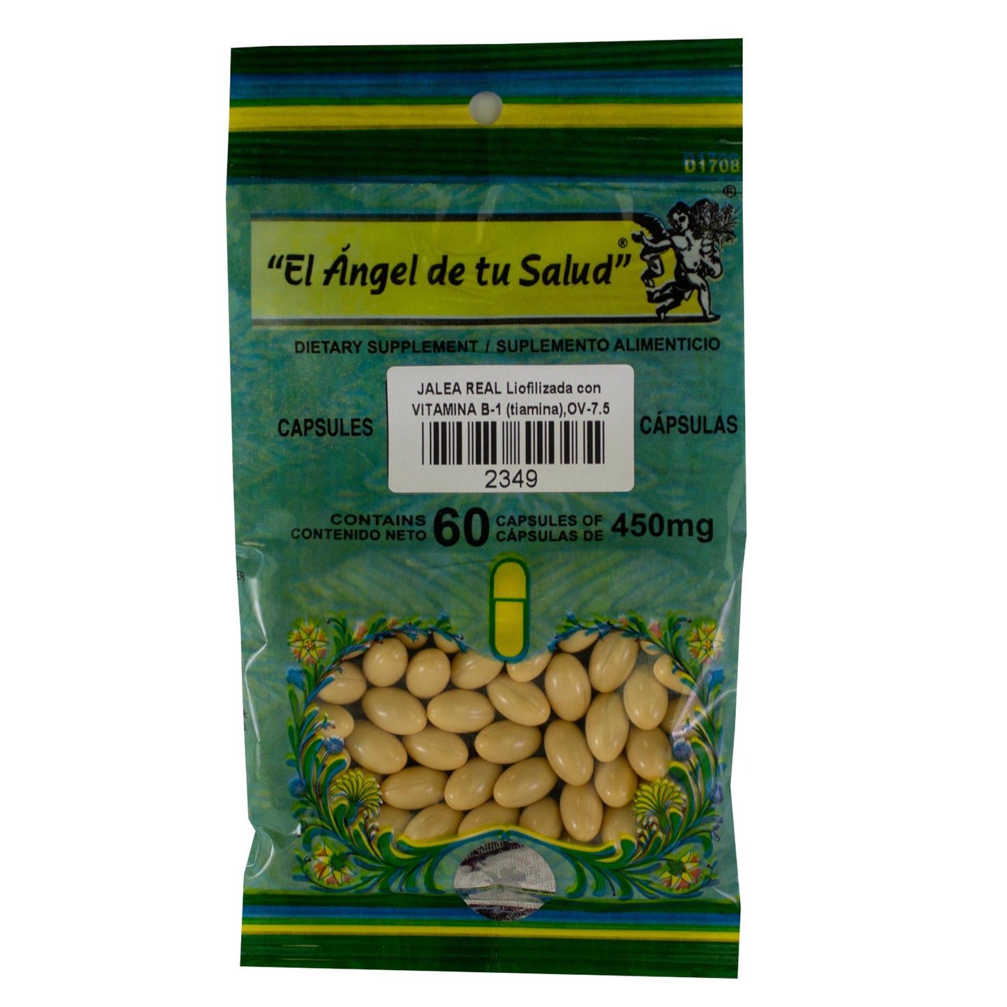 JALEA REAL Liofilizada con VITAMINA B1 ™ Cápsula blanda bolsa verde 60