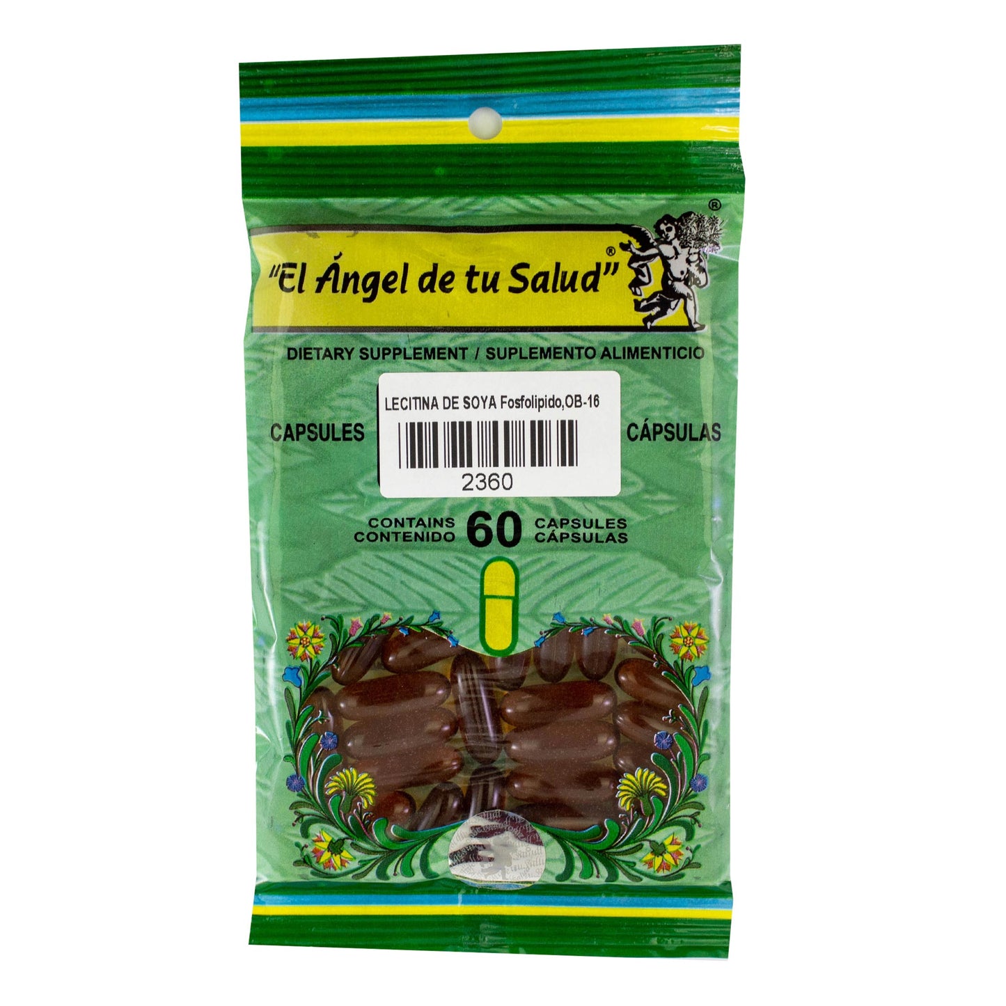 LECITINA DE SOYA ™ Cápsula blanda bolsa verde 60