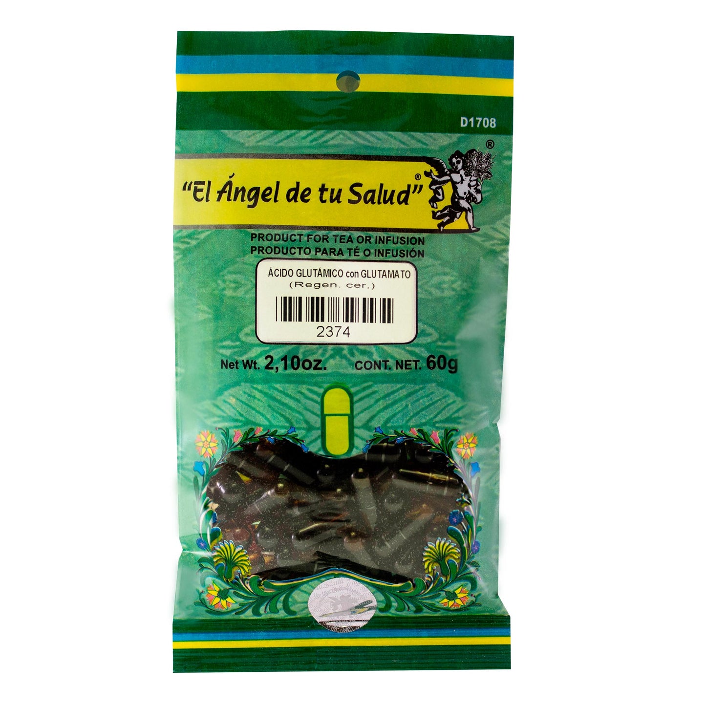 ÁCIDO GLUTÁMICO con GLUTAMATO ™ Cápsula líquida bolsa verde 60