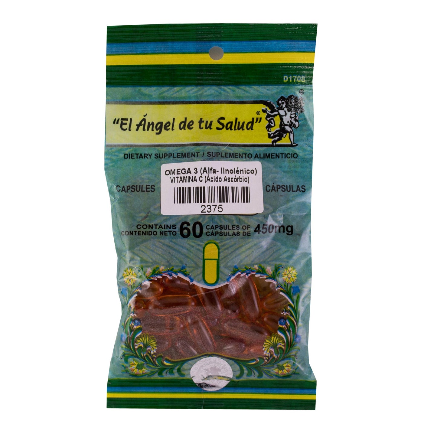 OMEGA 3 y VITAMINA C ™ Cápsula blanda bolsa verde 60