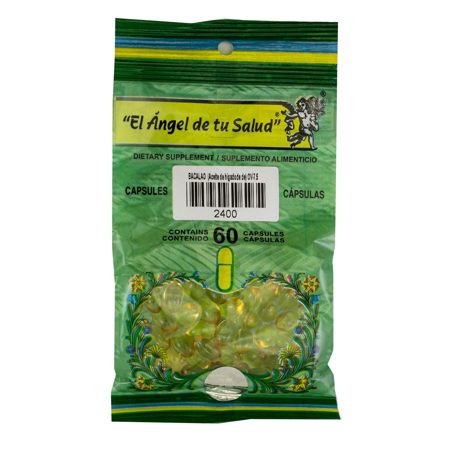 BACALAO Aceite de hígado ™ Cápsula blanda bolsa verde 60