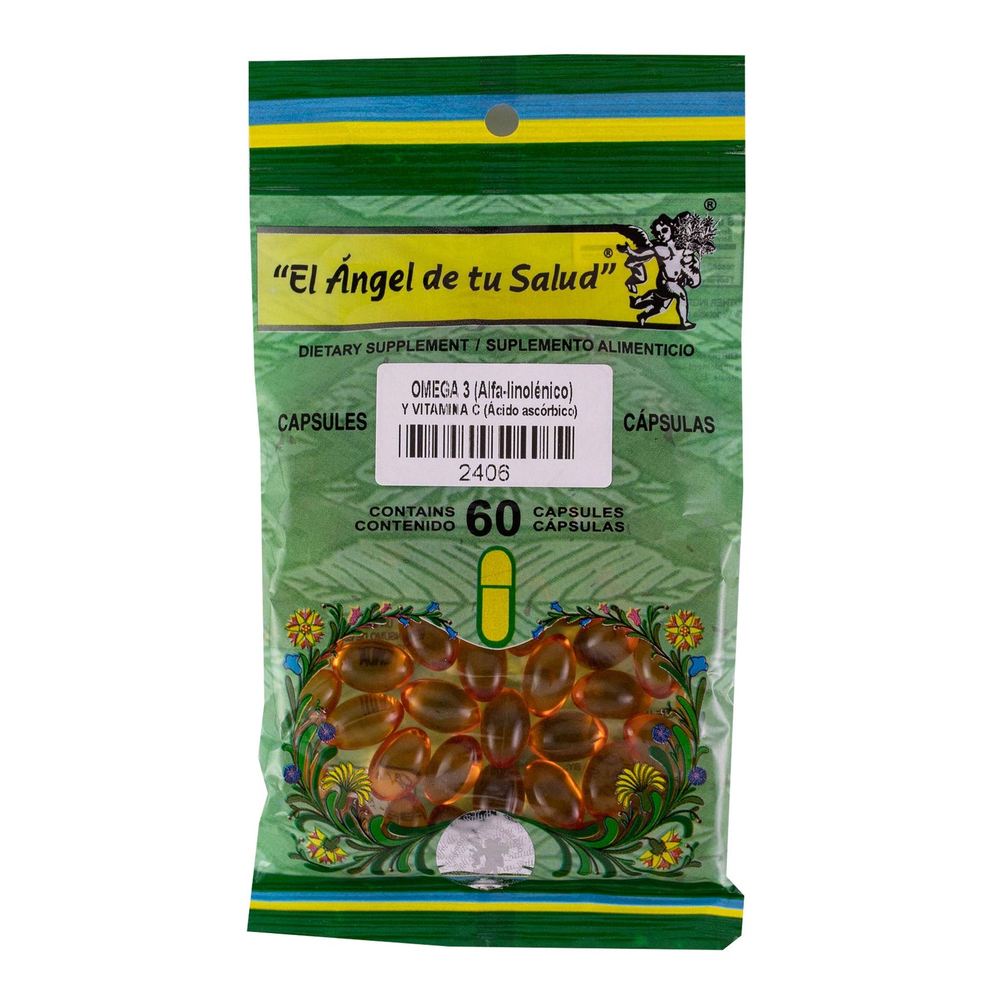 OMEGA 3 y VITAMINA C ™ Cápsula blanda bolsa verde 60 NIÑOS