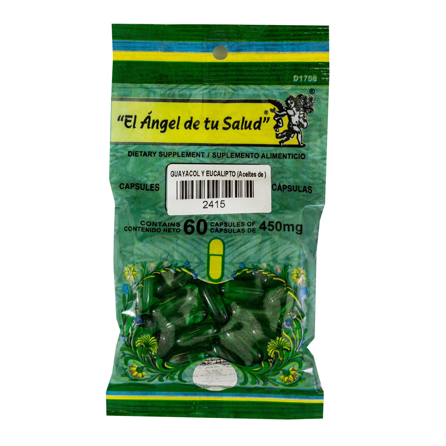 GUAYACOL Y EUCALIPTOL Aceites ™ Cápsula blanda bolsa verde 60