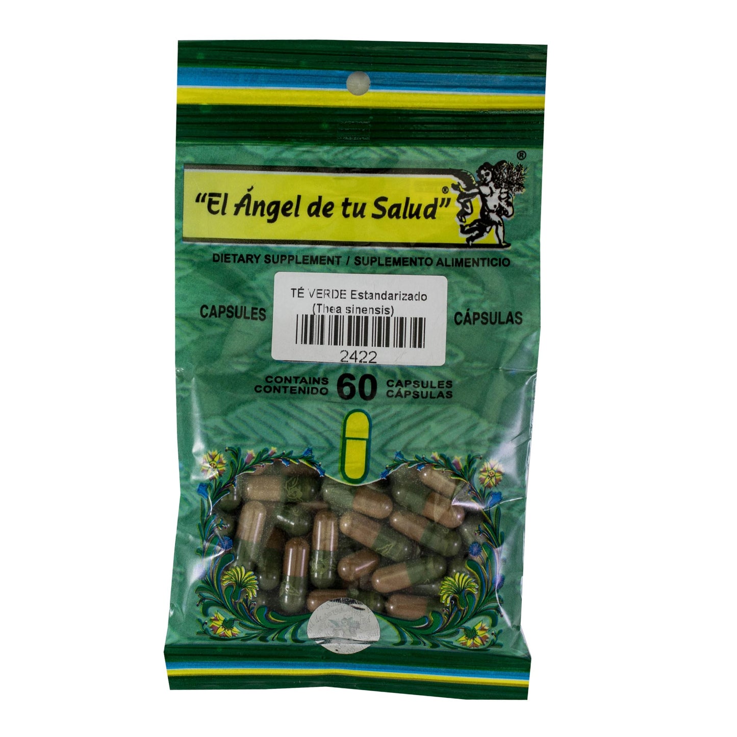 TÉ VERDE Estandarizado ™ Cápsula dura bolsa verde 60