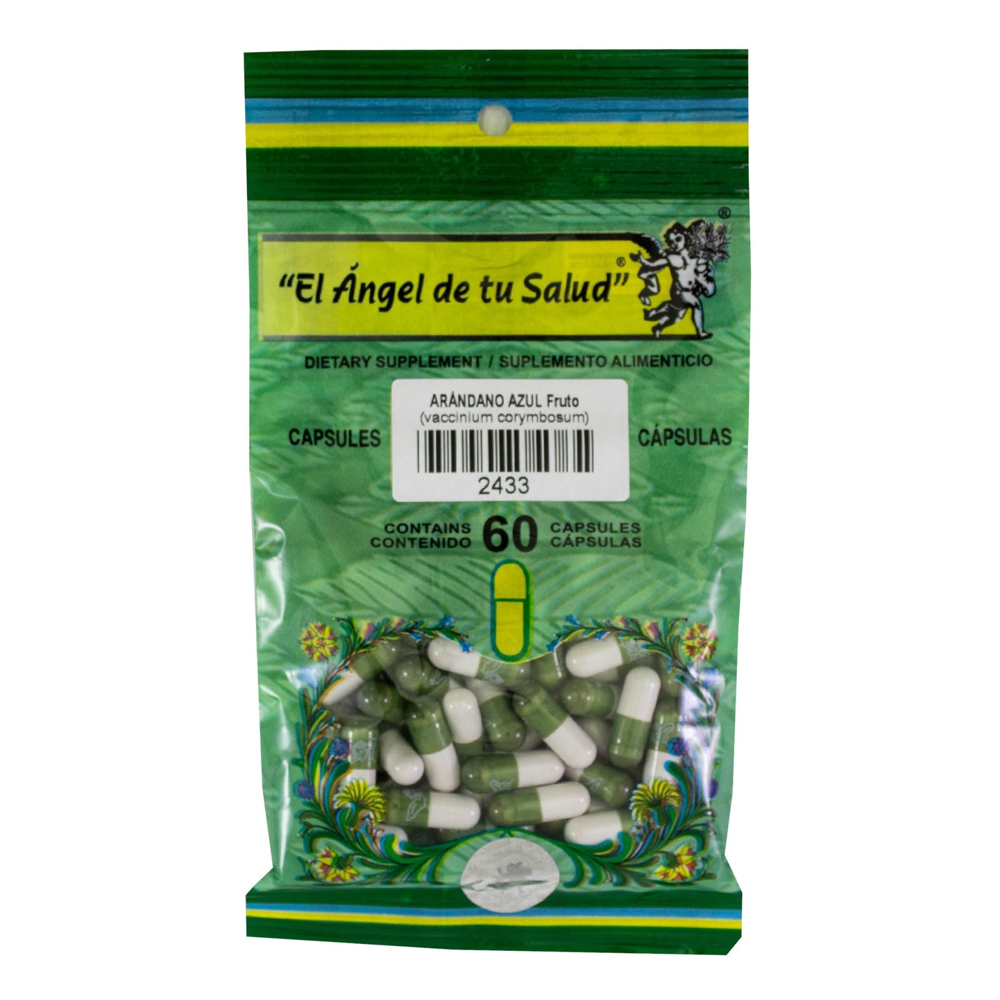 ARÁNDANO AZUL fruto ™ Cápsula dura bolsa verde 60