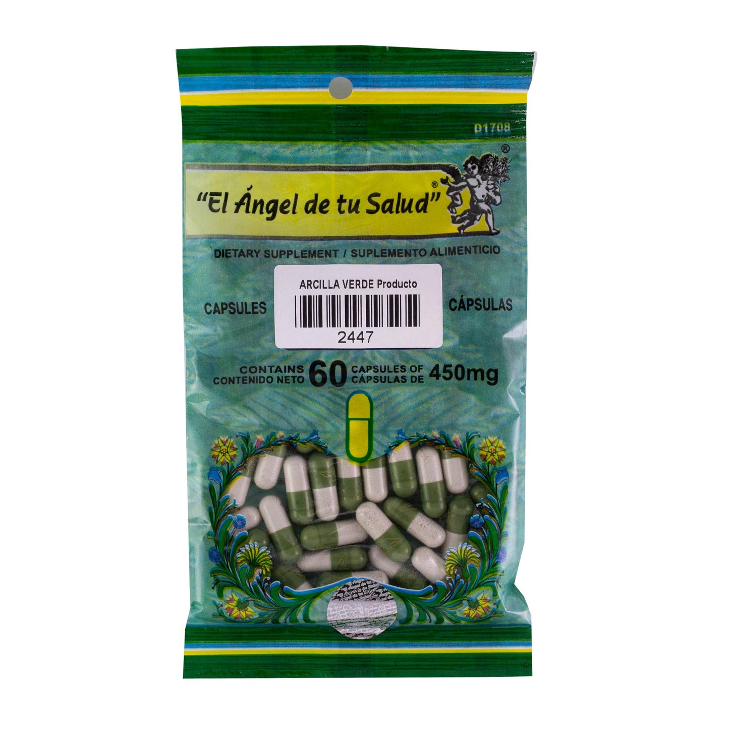 ARCILLA VERDE ™ Cápsula dura bolsa verde 60