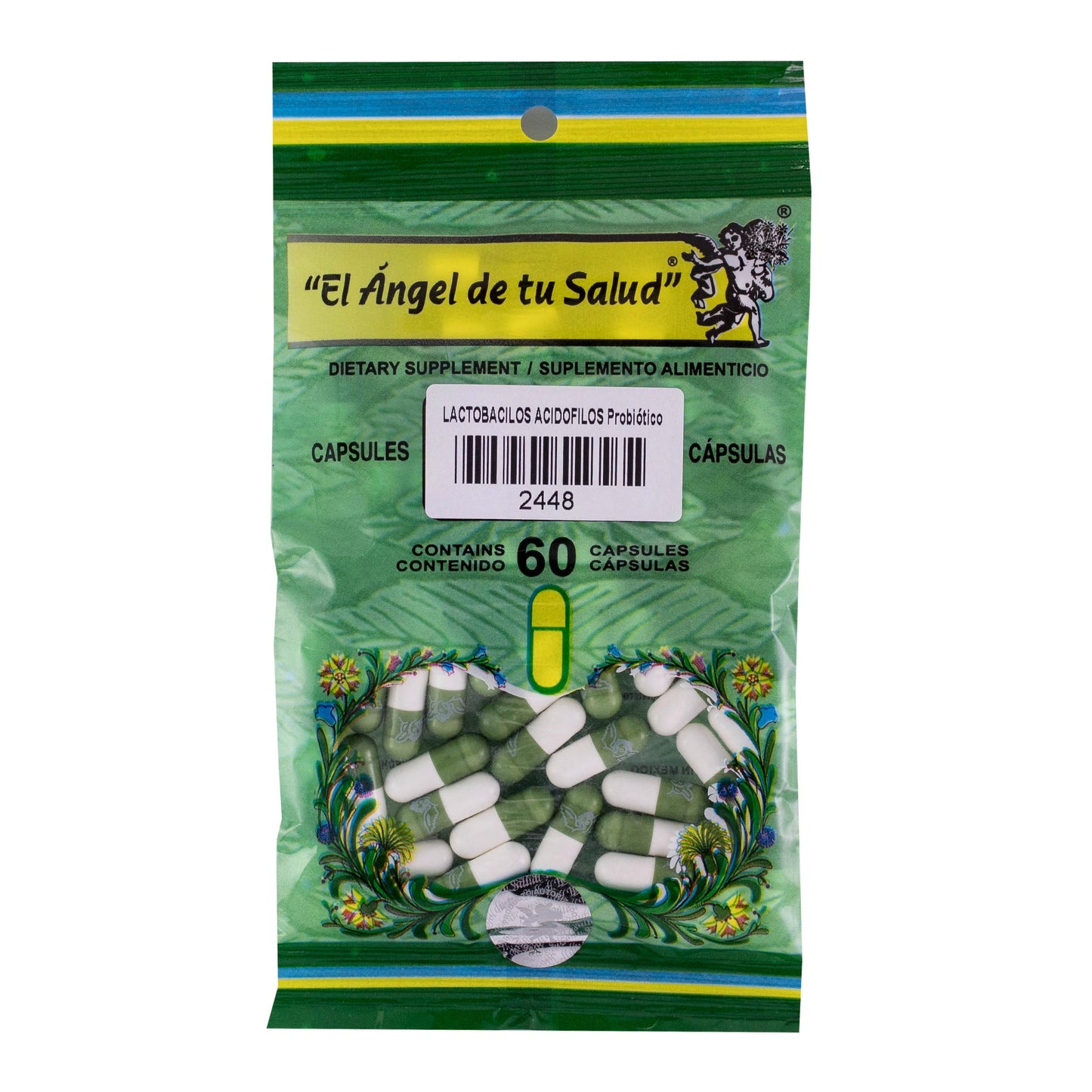 LACTOBACILOS ACIDOFILOS ™ Cápsula dura bolsa verde 60