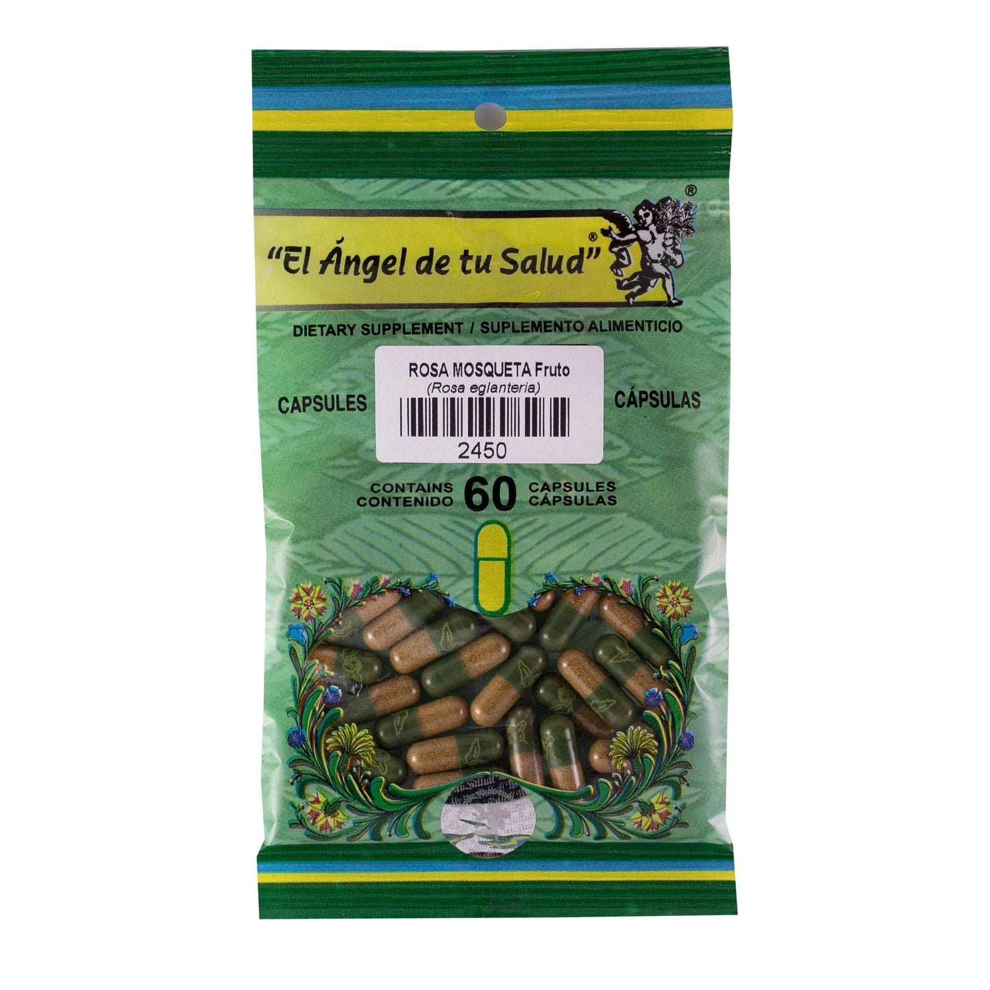 ROSA MOSQUETA fruto ™ Cápsula dura bolsa verde 60