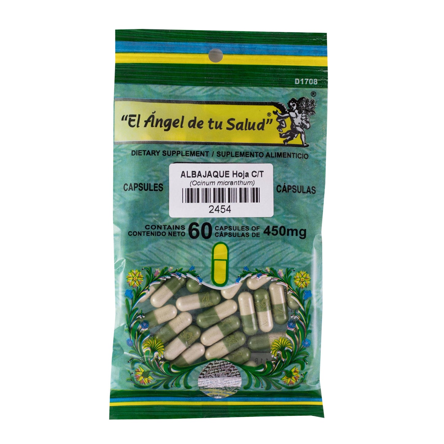 ALBAJAQUE hojas ™ Cápsula dura bolsa verde 60