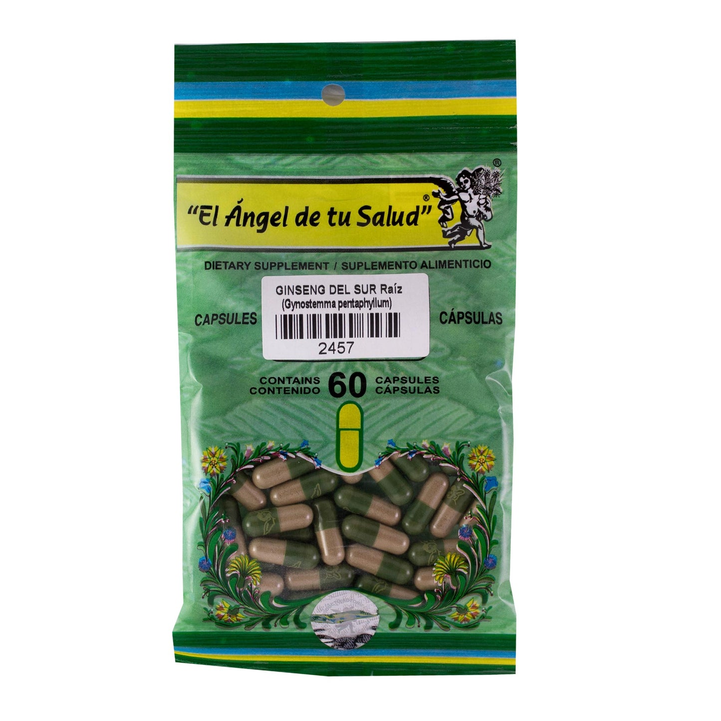 GINSENG DEL SUR raíz ™ Cápsula dura bolsa verde 60