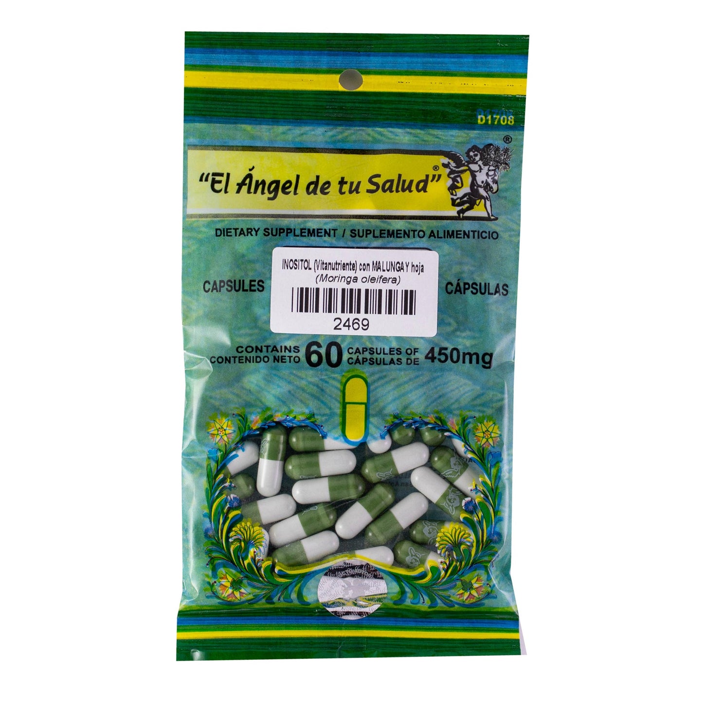 MALUNGGAY con INOSITOL ™ Cápsula dura bolsa verde 60