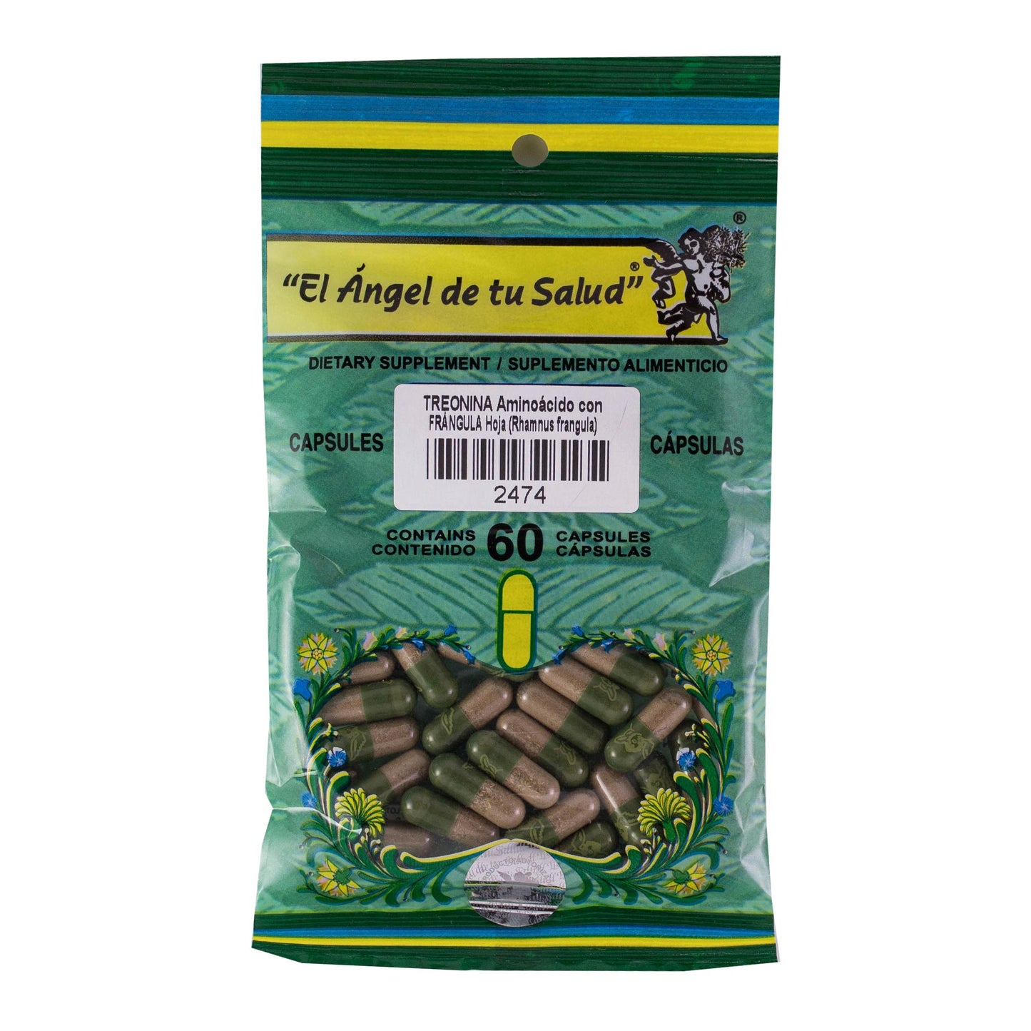 FRÁNGULA hoja con TREONINA ™ Cápsula dura bolsa verde 60