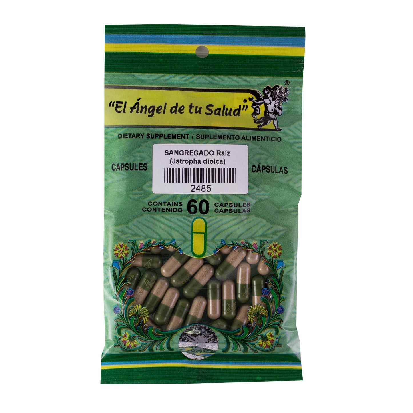 SANGREGADO raíz ™ Cápsula dura bolsa verde 60