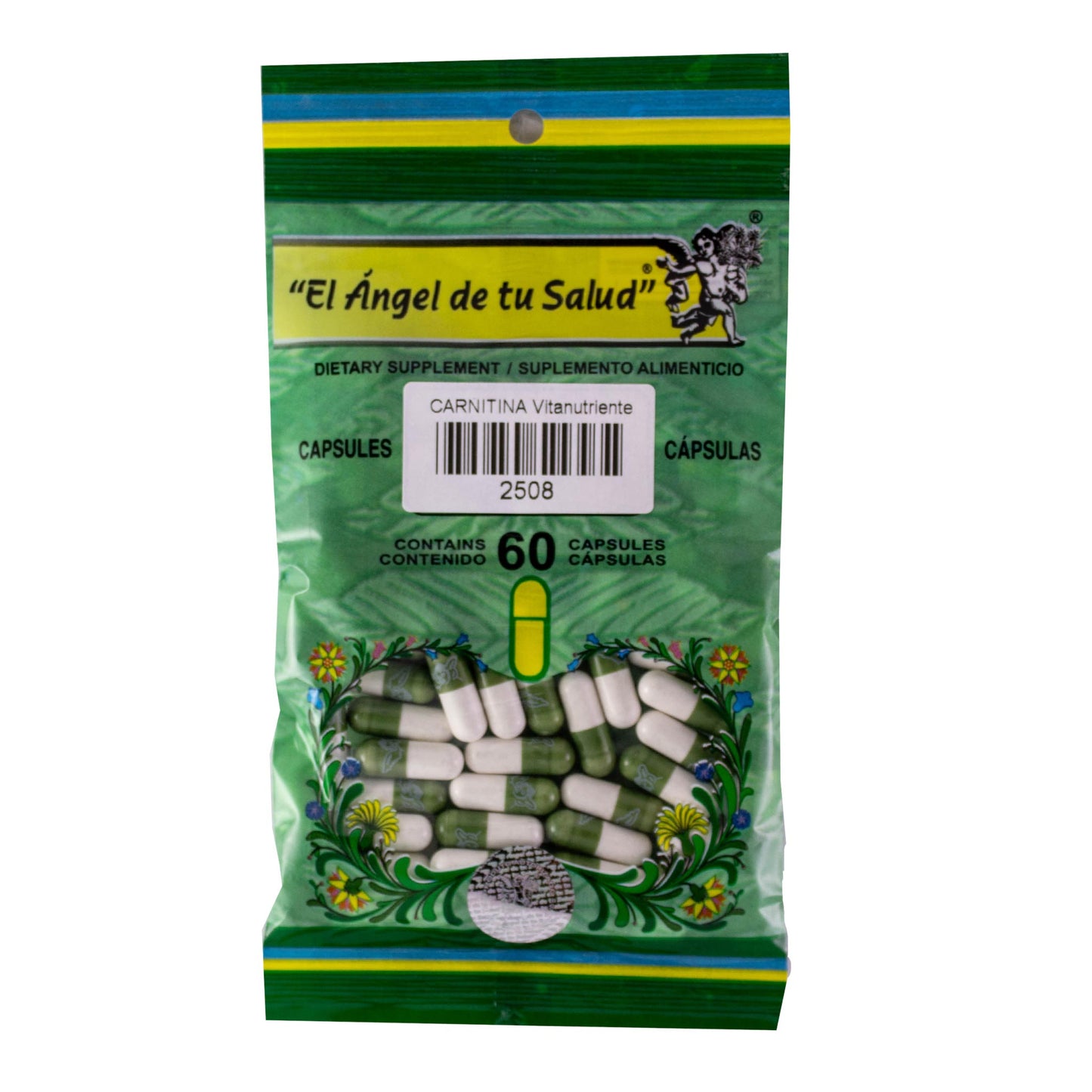 CARNITINA ™ Cápsula dura bolsa verde 60