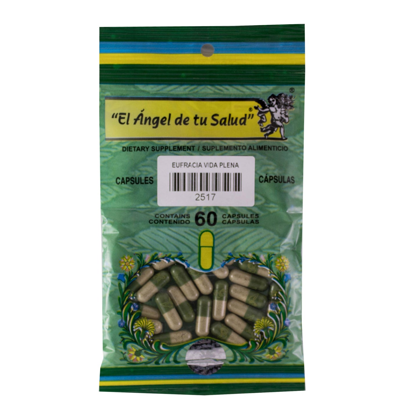 EUFRASIA hojas con tallo ™ Cápsula dura bolsa verde 60