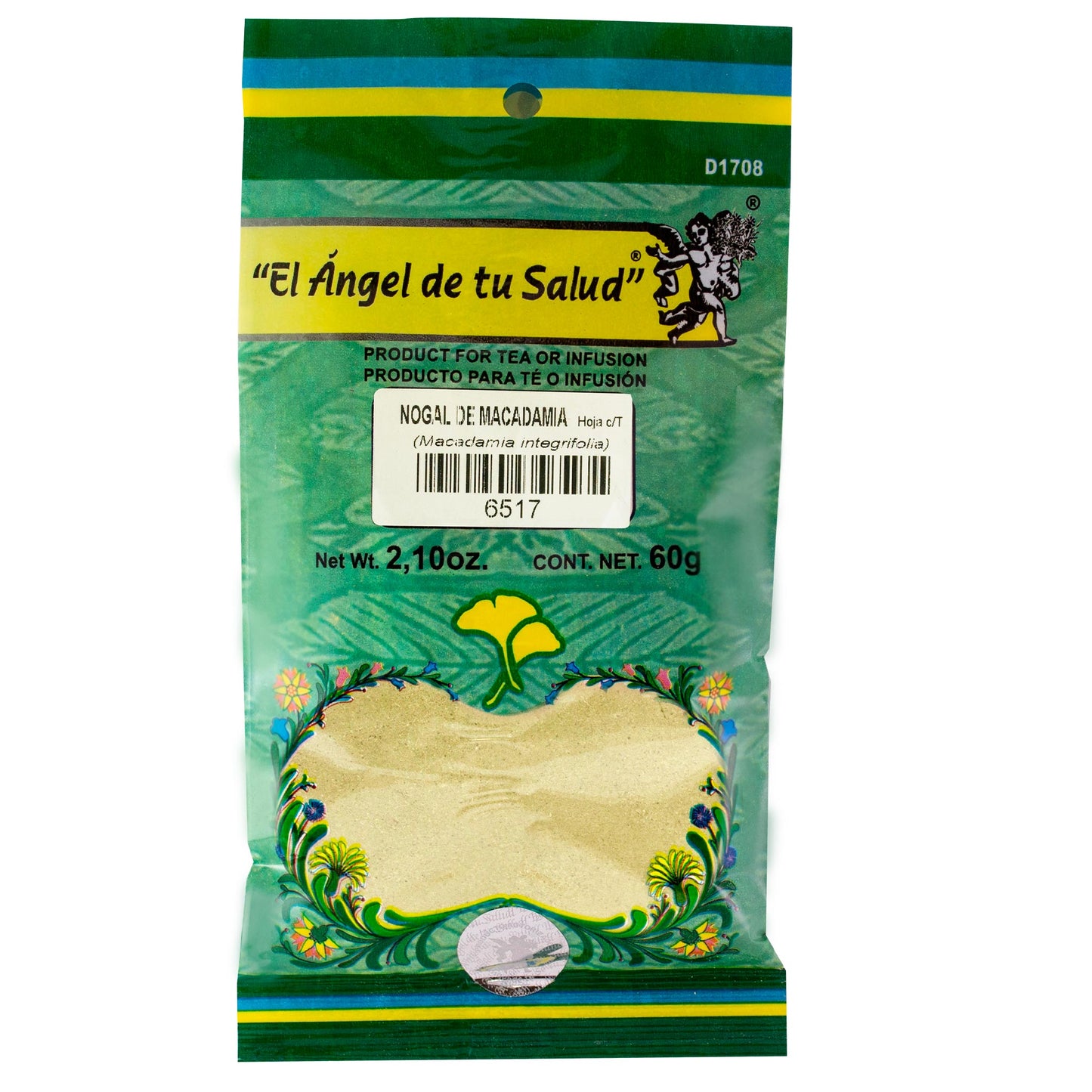 MACADAMIA hojas con tallo ™ Polvo bolsa verde 60g