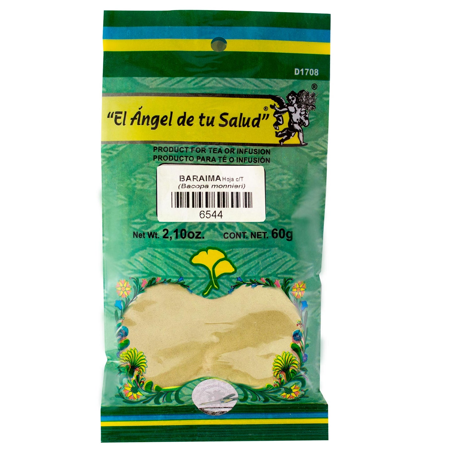 BARAIMA hojas con tallo ™ Polvo bolsa verde 60g