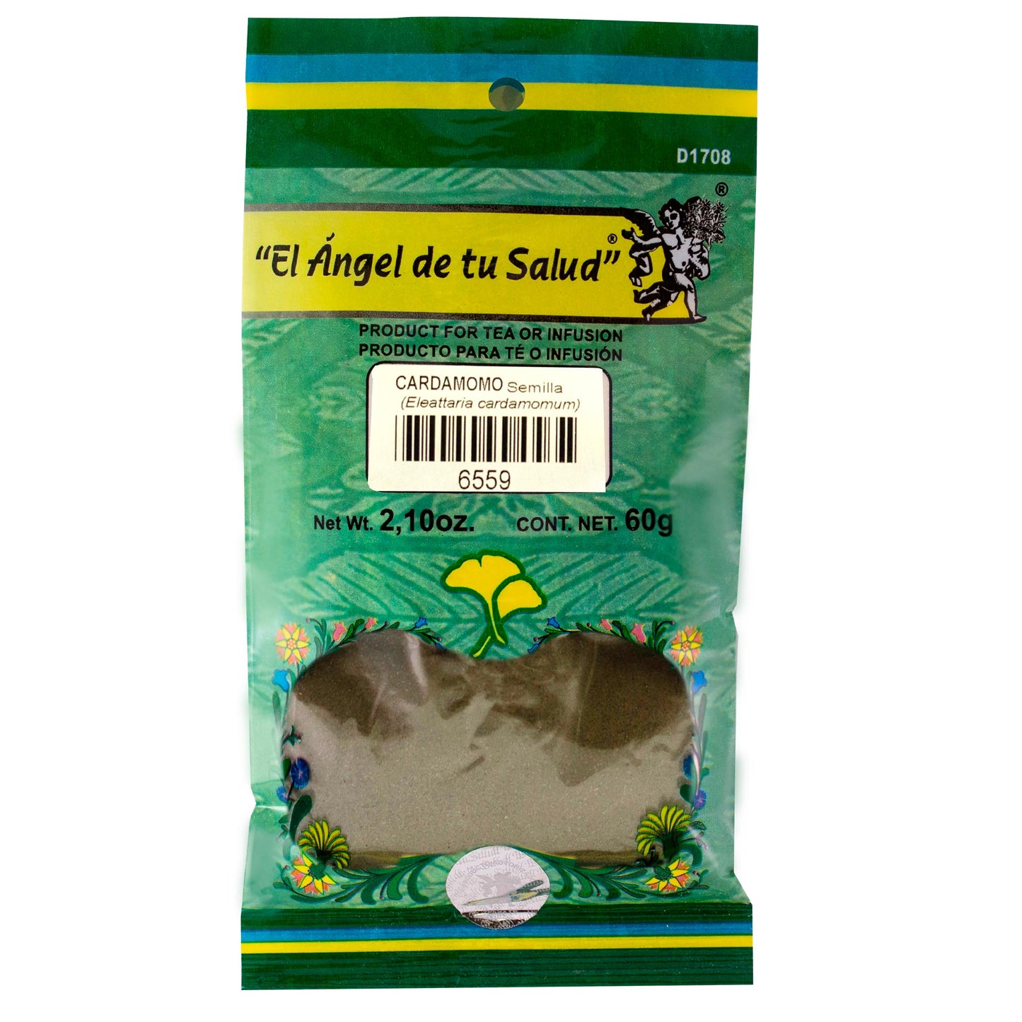 CARDAMOMO Semilla ™ Polvo bolsa verde 60g