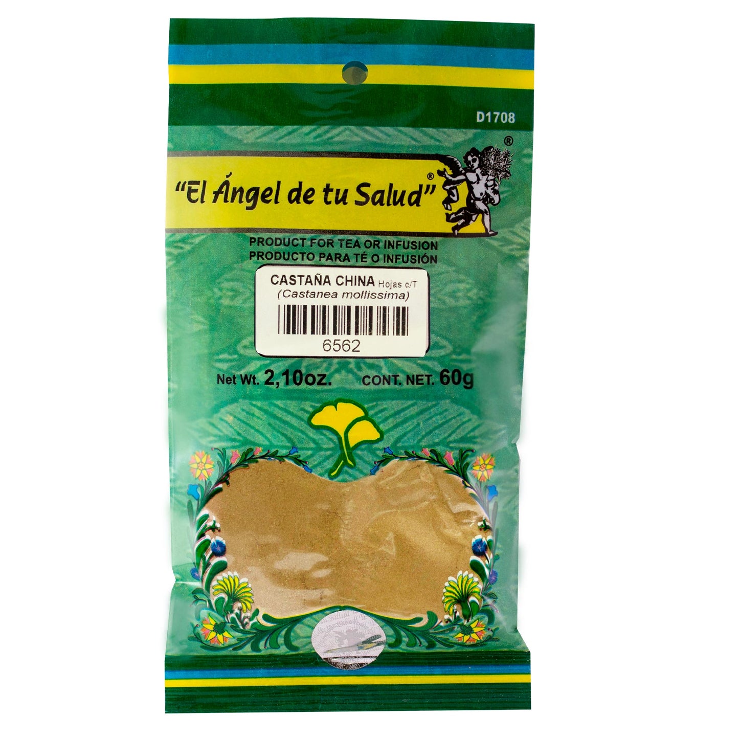 CASTAÑA CHINA hojas con tallo ™ Polvo bolsa verde 60g