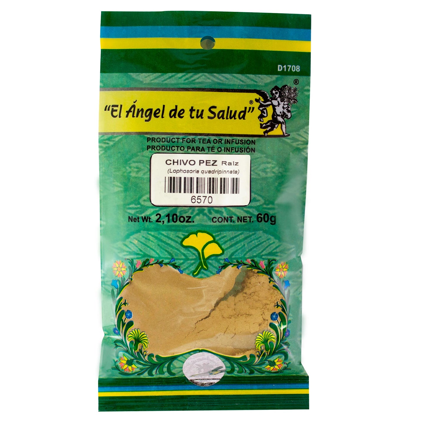 CHIVO PEZ raíz ™ Polvo bolsa verde 60g