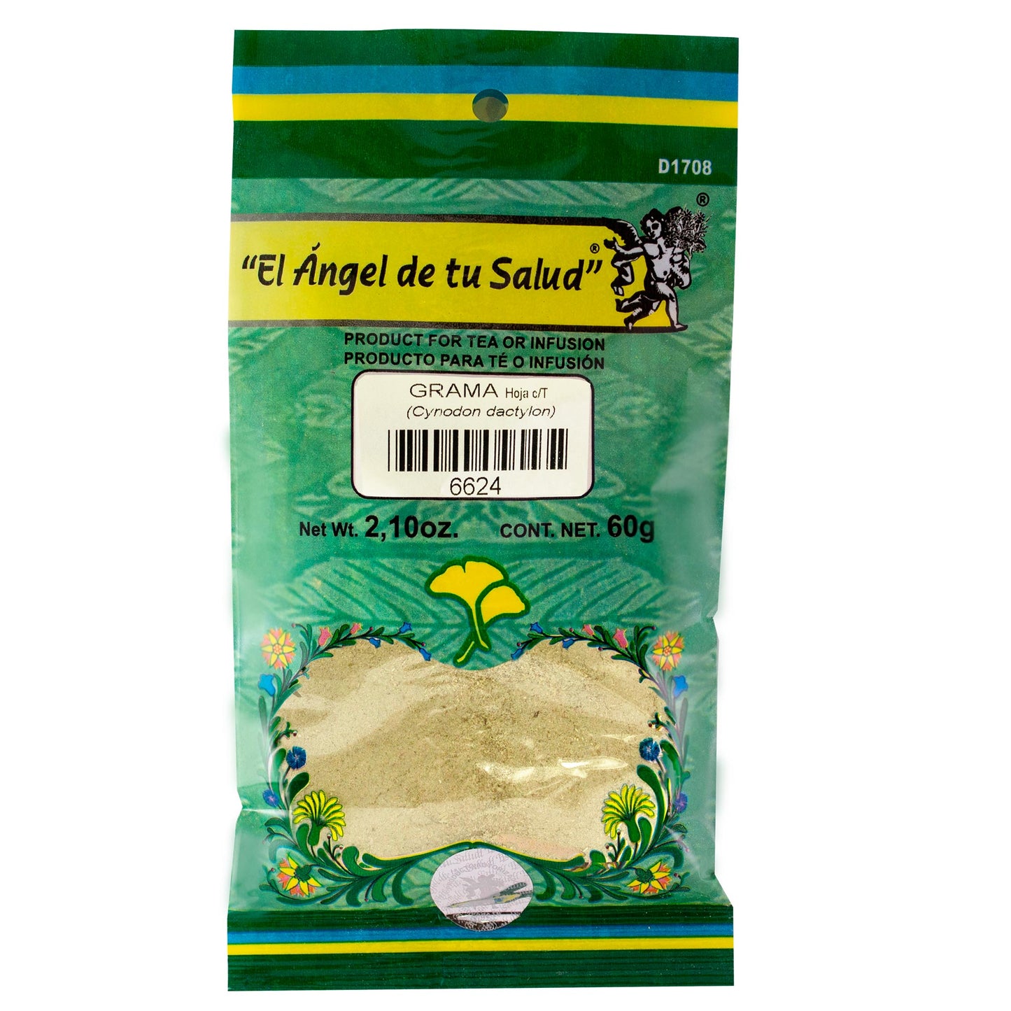 GRAMA hojas con tallo ™ Polvo bolsa verde 60g