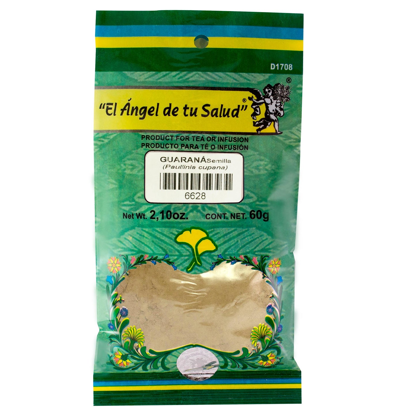GUARANÁ Semilla ™ Polvo bolsa verde 60g