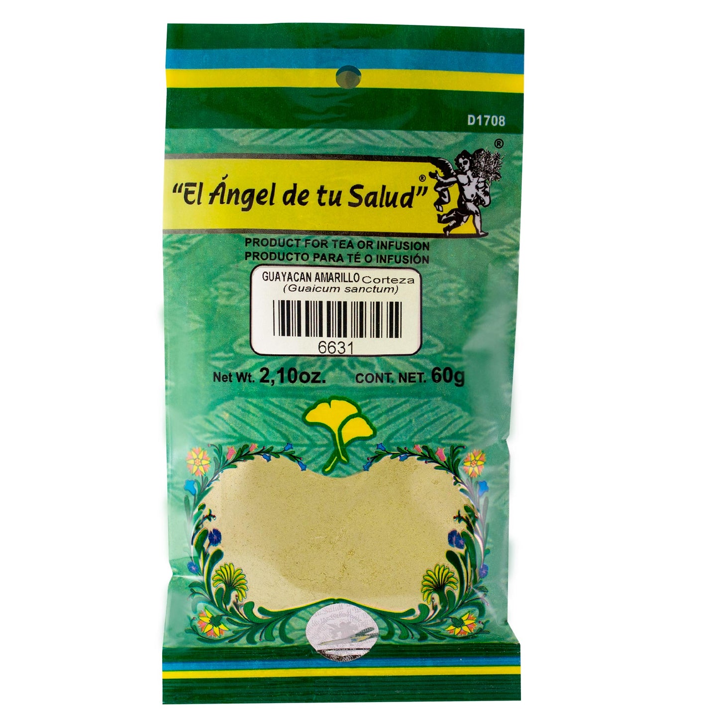 GUAYACAN AMARILLO corteza ™ Polvo bolsa verde 60g