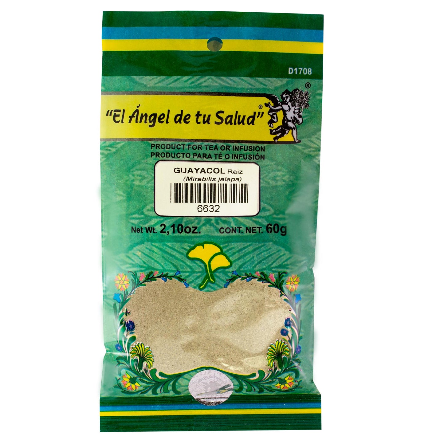 GUAYACOL raíz ™ Polvo bolsa verde 60g