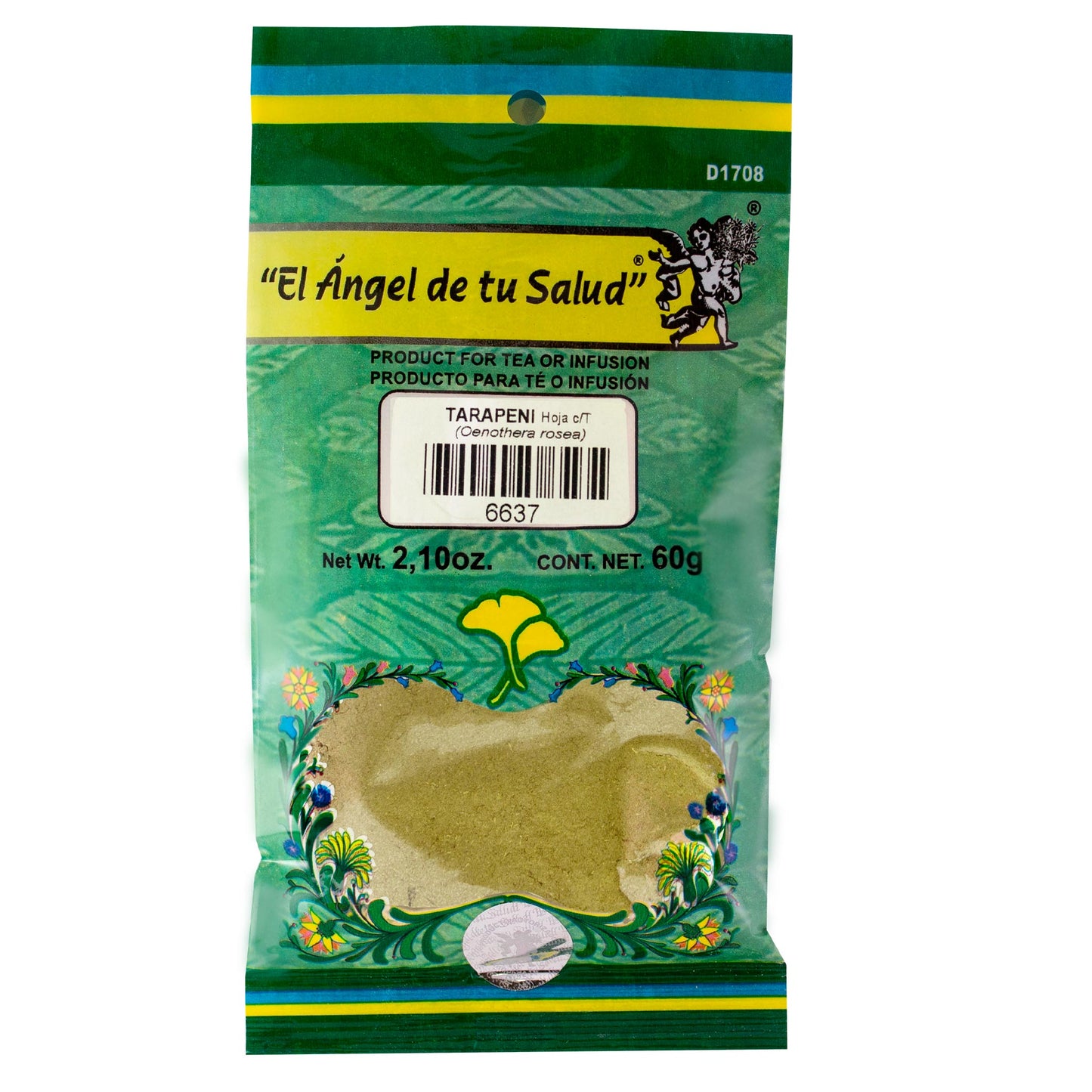 TARAPENI hojas con tallo ™ Polvo bolsa verde 60g