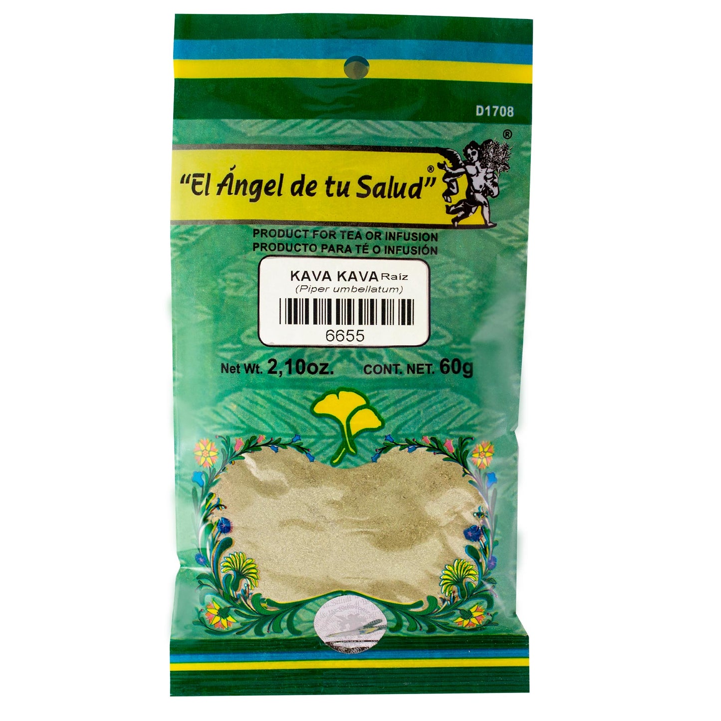 KAVA KAVA raíz ™ Polvo bolsa verde 60g