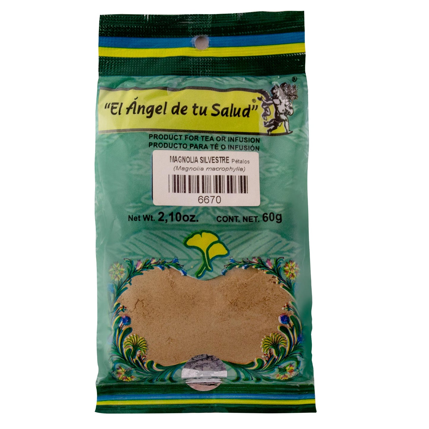 MAGNOLIA SILVESTRE pétalos ™ Polvo bolsa verde 60g