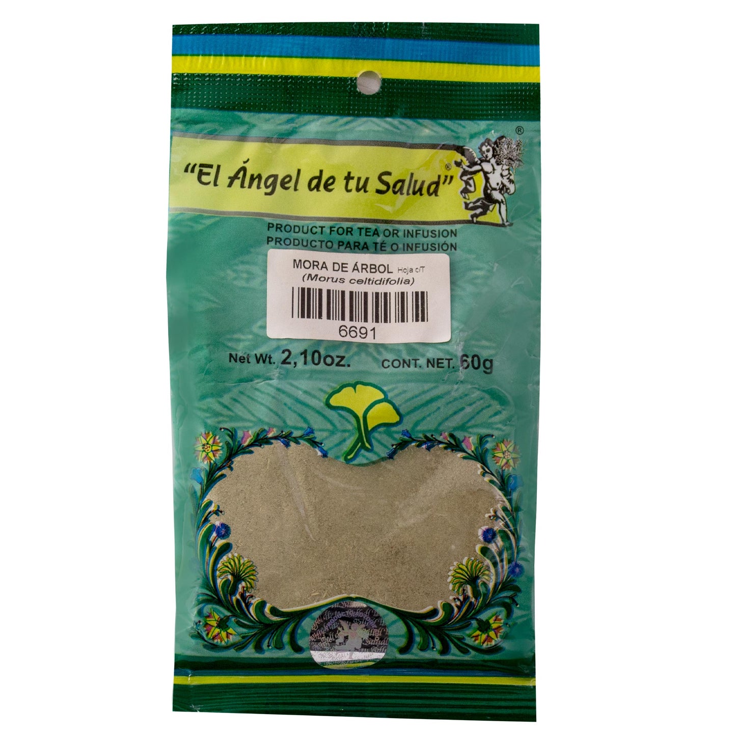 MORA DE ÁRBOL hojas con tallo ™ Polvo bolsa verde 60g