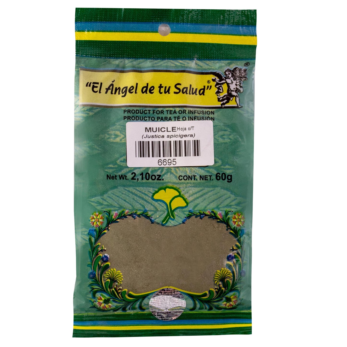 MUICLE hojas con tallo ™ Polvo bolsa verde 60g