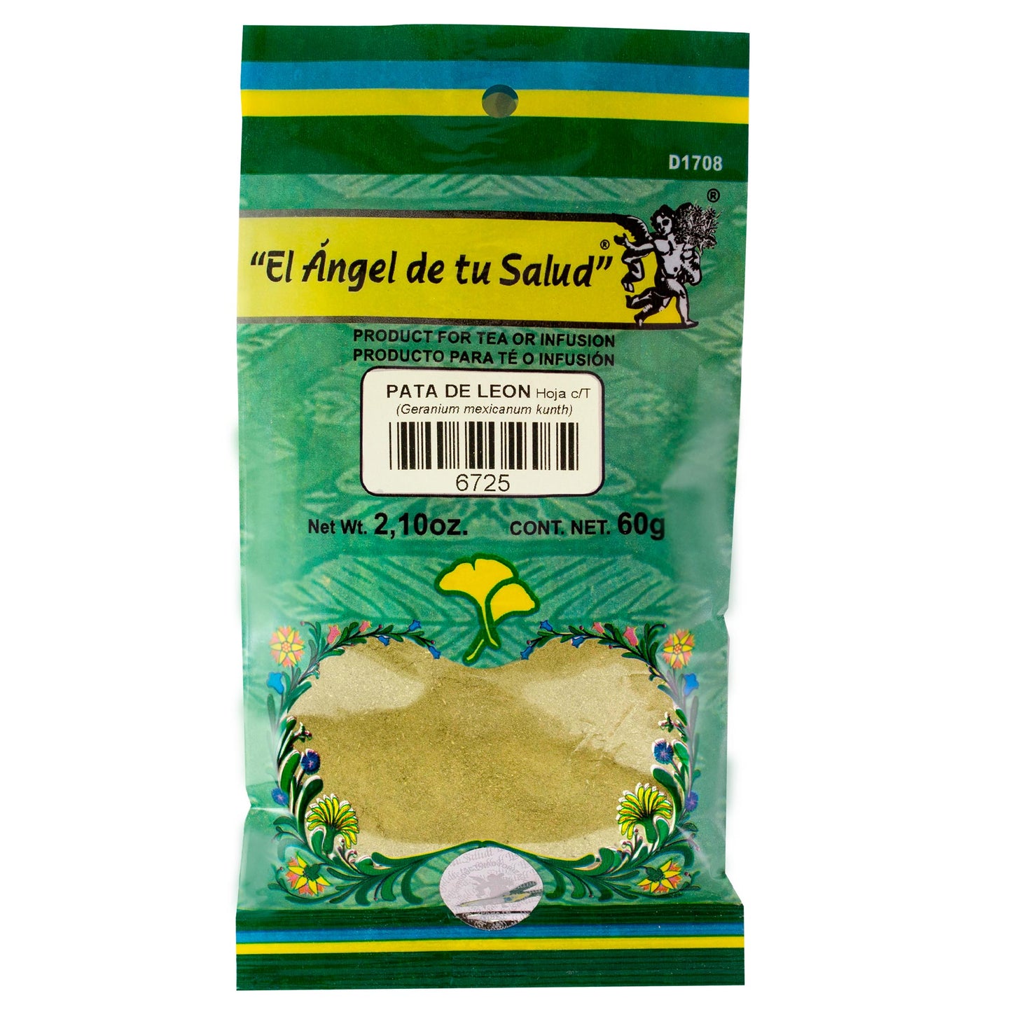 PATA DE LEÓN hojas con tallo ™ Polvo bolsa verde 60g