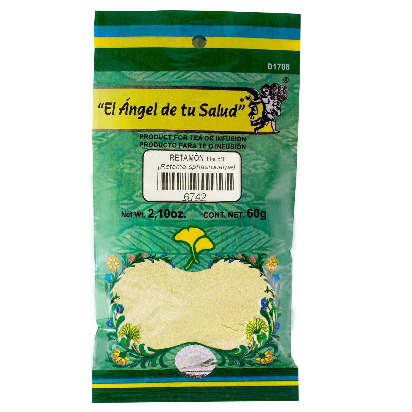 RETAMÓN flor con tallo ™ Polvo bolsa verde 60g