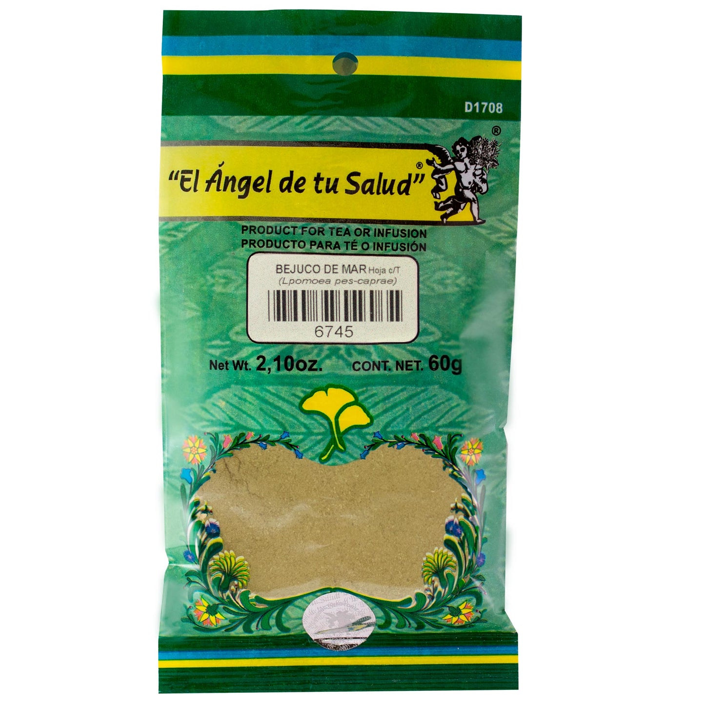 BEJUCO DE MAR hojas con tallo ™ Polvo bolsa verde 60g