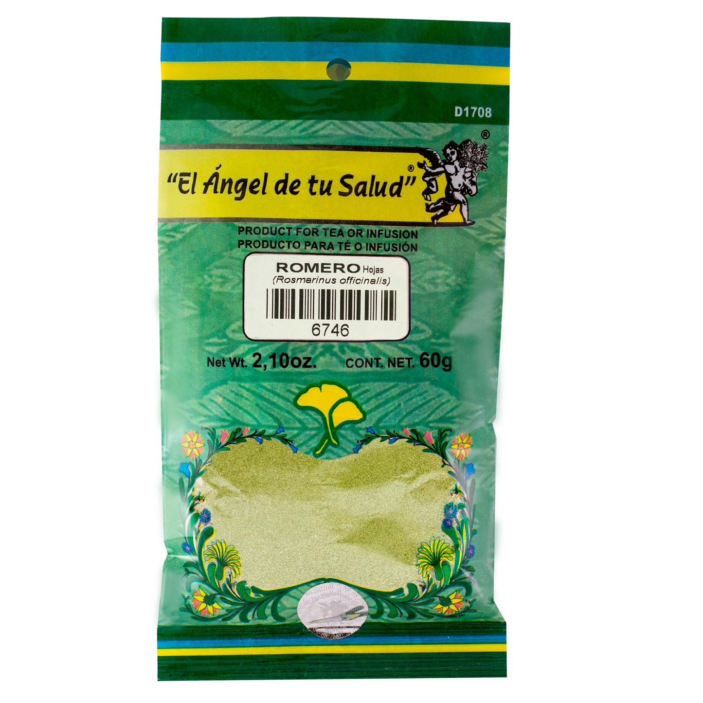 ROMERO hojas ™ Polvo bolsa verde 60g