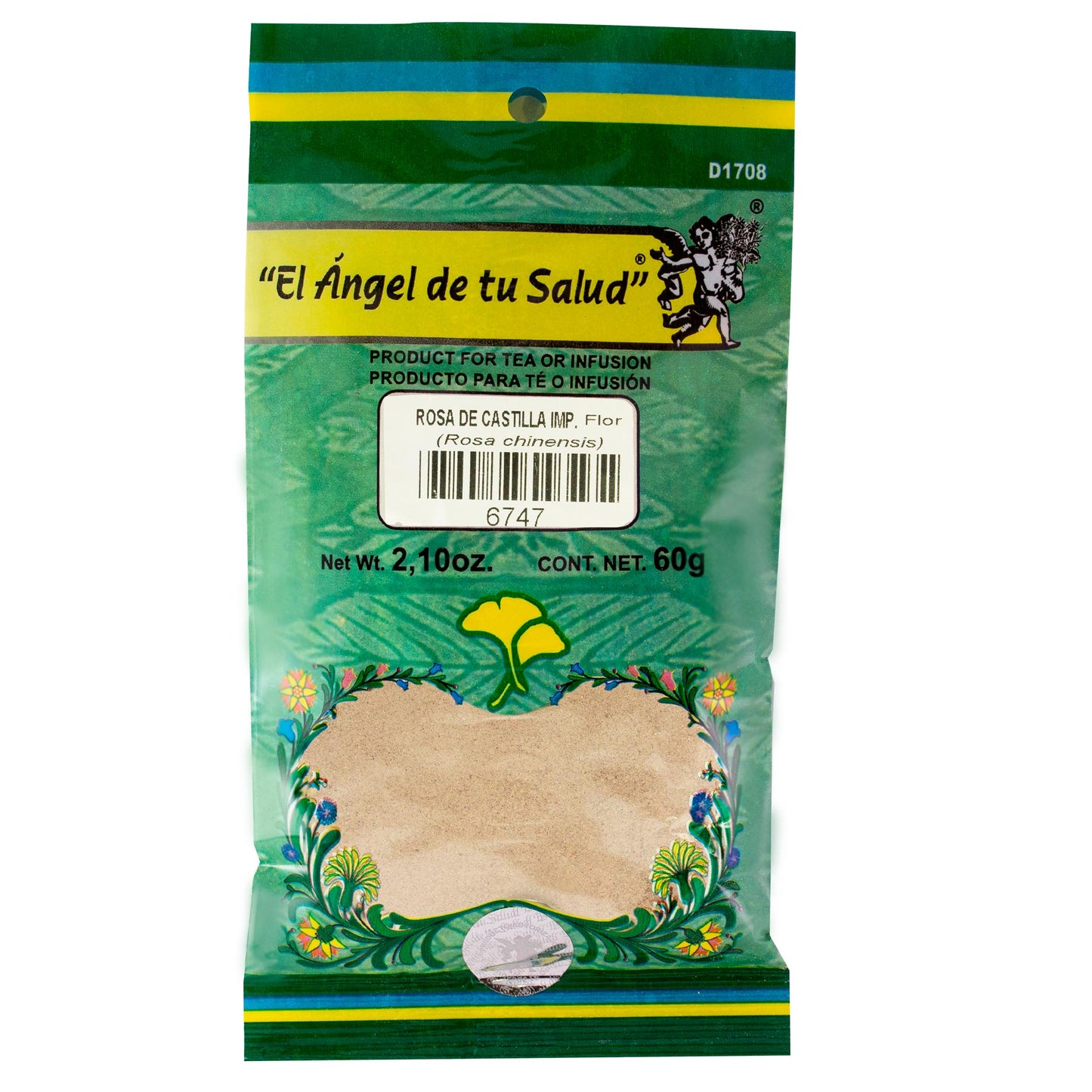 ROSA DE CASTILLA flor Importación ™ Polvo bolsa verde 60g