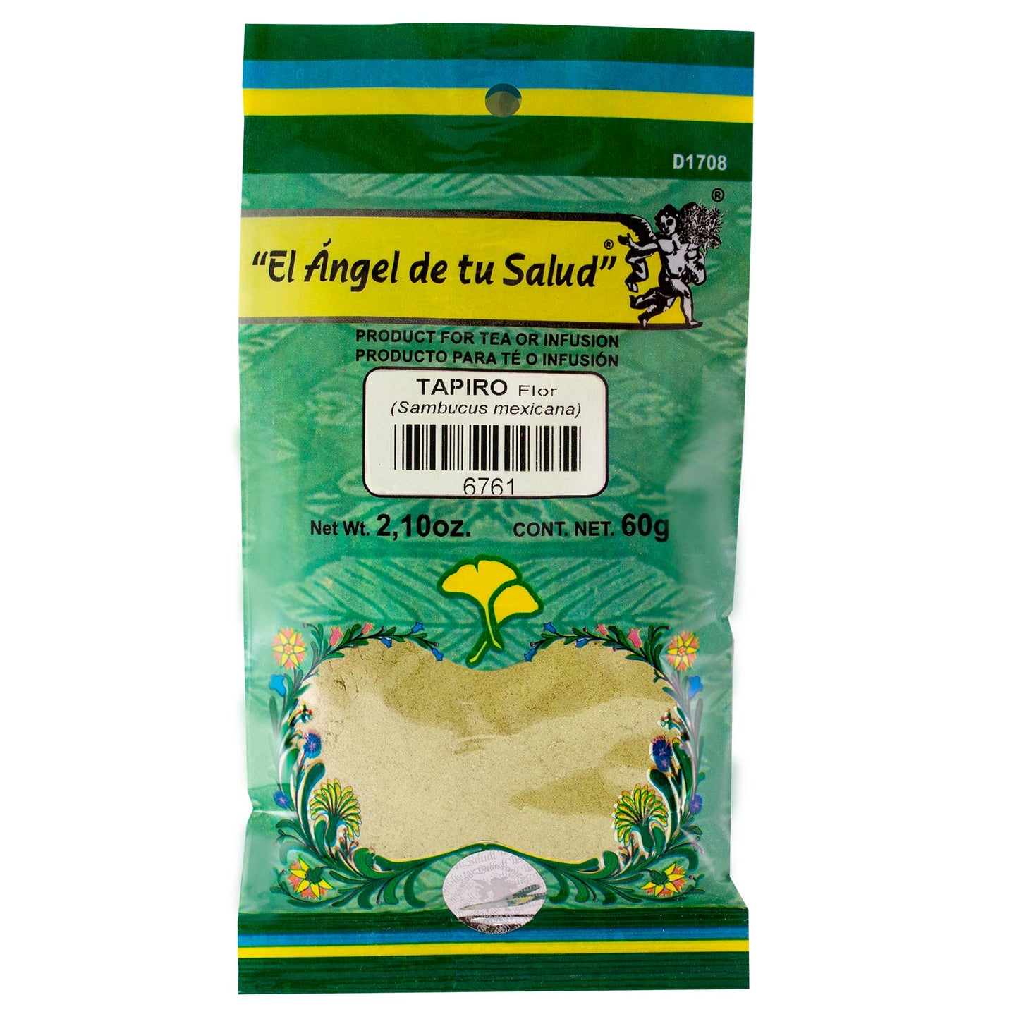 TAPIRO flor ™ Polvo bolsa verde 60g