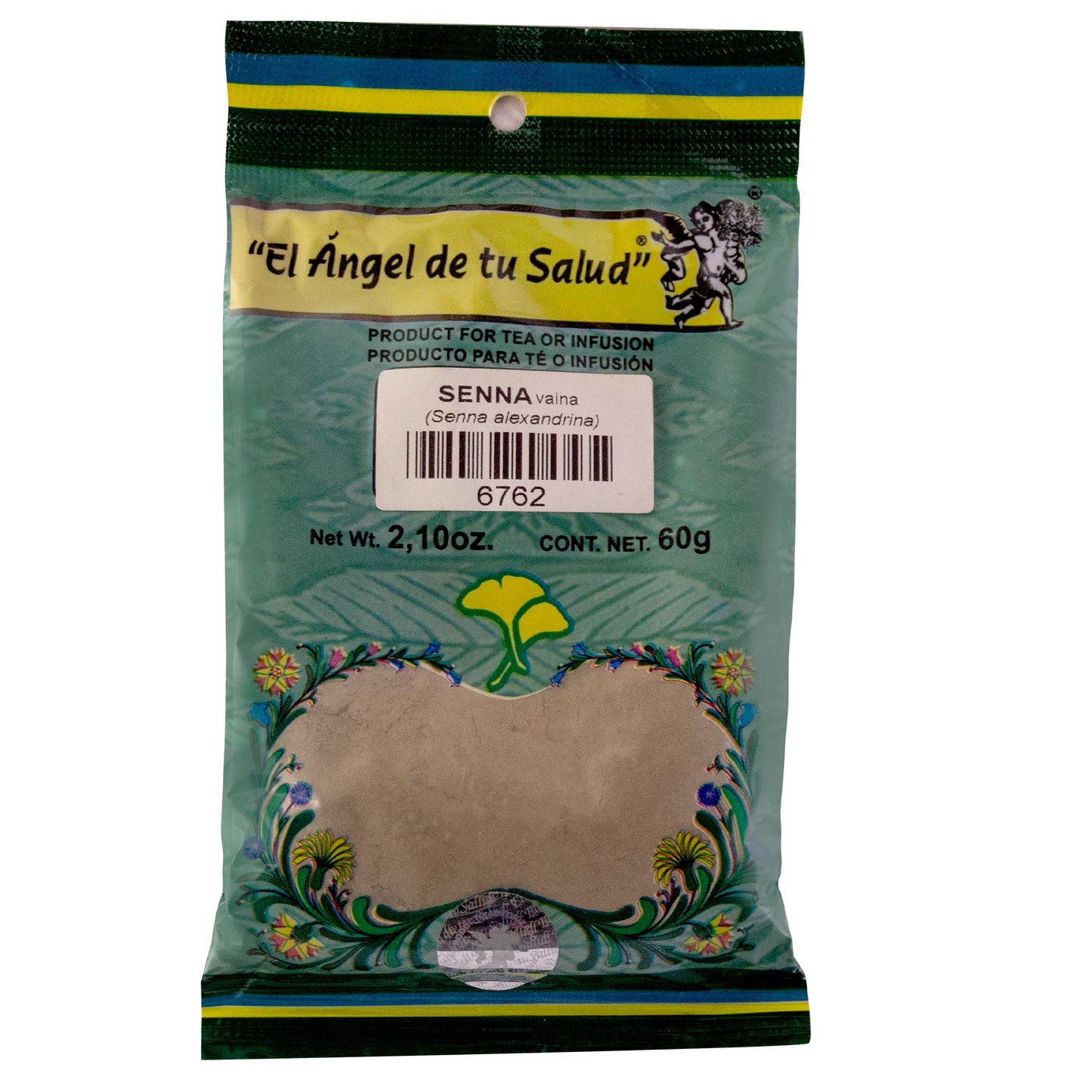 SENNA Vaina ™ Polvo bolsa verde 60g