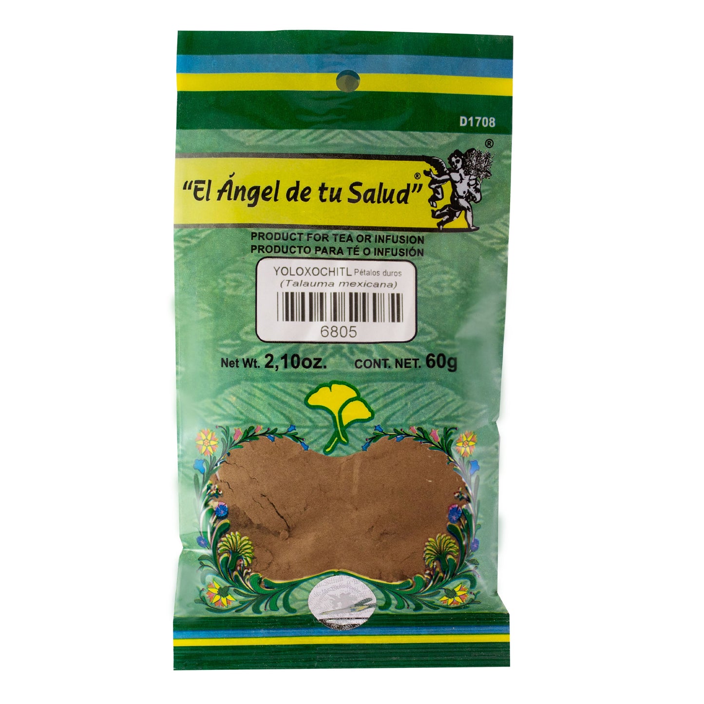 YOLOXOCHITL pétalos duros ™ Polvo bolsa verde 60g