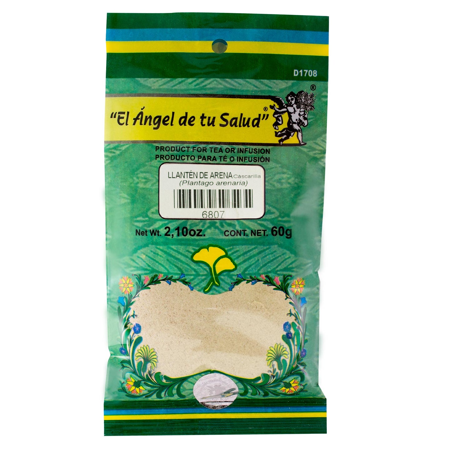 LLANTÉN DE ARENA cascarilla ™ Polvo bolsa verde 60g