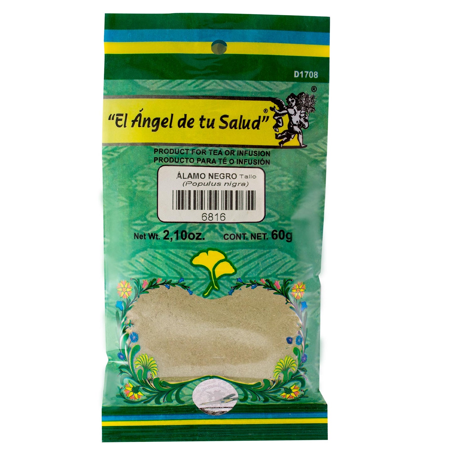 ÁLAMO NEGRO tallo ™ Polvo bolsa verde 60g