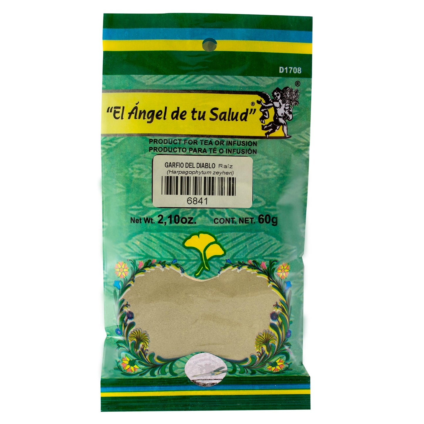 GARFIO DEL DIABLO raíz ™ Polvo bolsa verde 60g