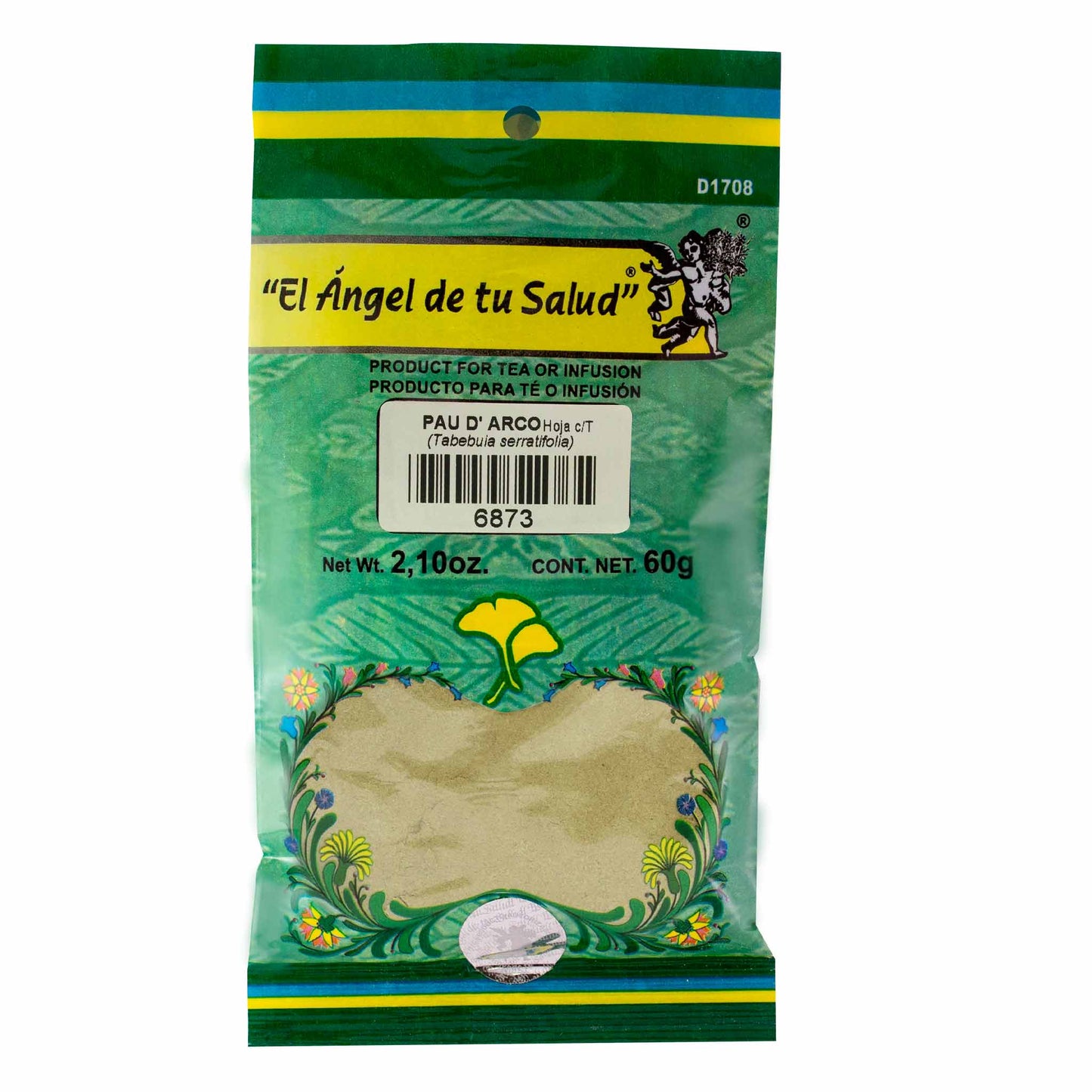 PAU D' ARCO hojas con tallo ™ Polvo bolsa verde 60g